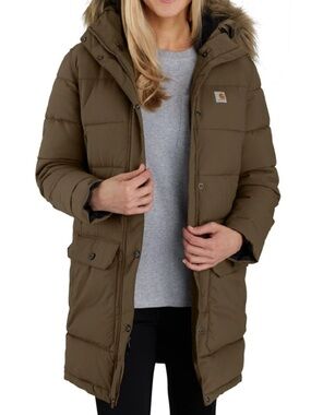 NWT Carhartt Women’s Montana Insulated Hooded Coat Tarmac XL
